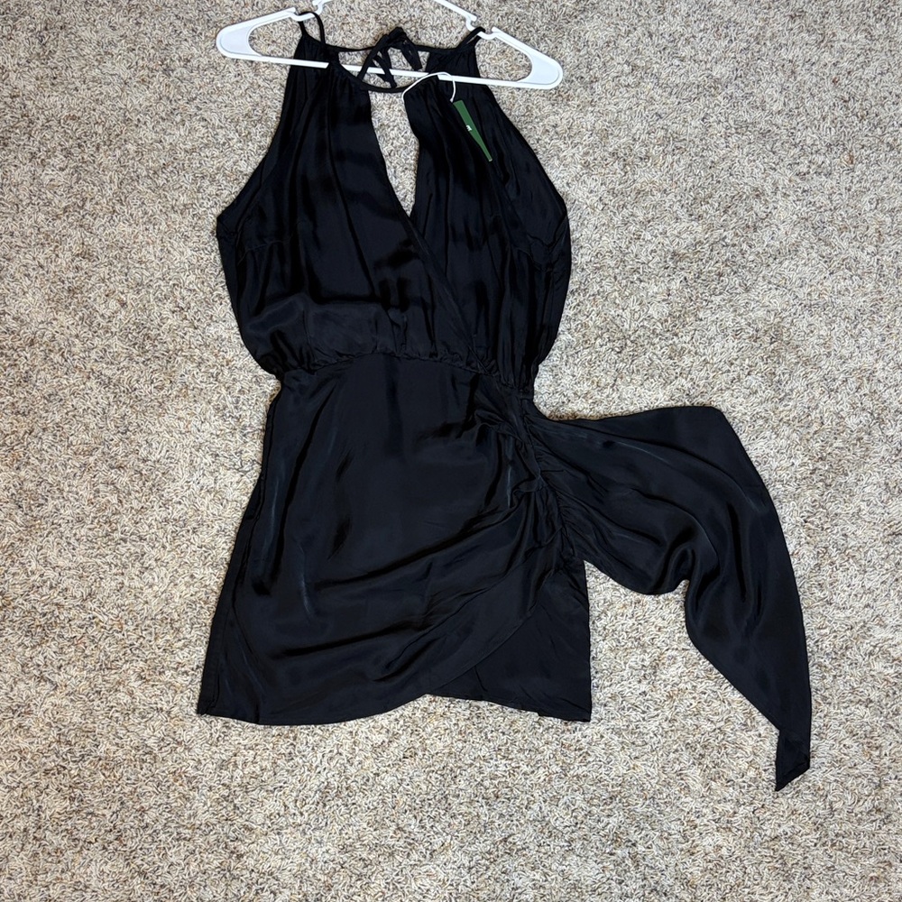 HALARA Black Viscose Dress